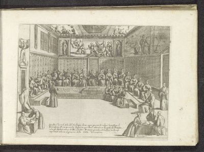 Vergadering in de Sala del Collegio
Scènes uit het Venetiaanse leven (título da série)
Habiti d