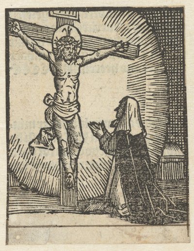 A aparição de Cristo perante a freira de Anonymous