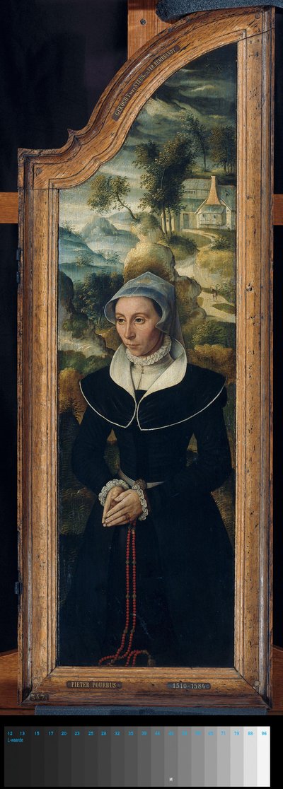 Asa de um Tríptico com o Retrato de Elisabeth Canneel de Anonymous