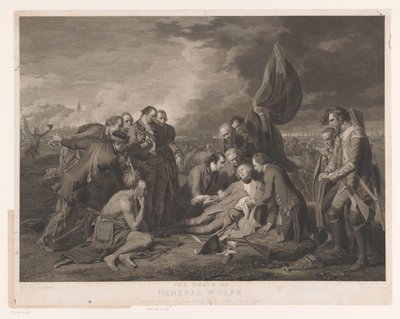 Seis retratos de participantes na morte de James Wolfe de Anonymous