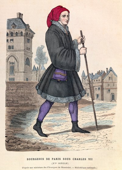 Um burguês de Paris sob o reinado do rei Carlos VII - Burguês parisiense do reinado de Carlos VII de Anonymous Anonymous
