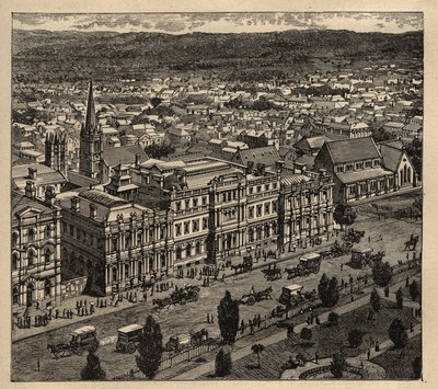 Adelaide - Austrália - 1890 - gravura 1890 de Anonymous Anonymous