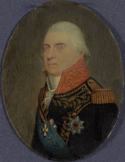 Almirante Jan Hendrik van Kinsbergen (1735-1819), c.1810 (guache sobre marfim) de Anonymous Anonymous