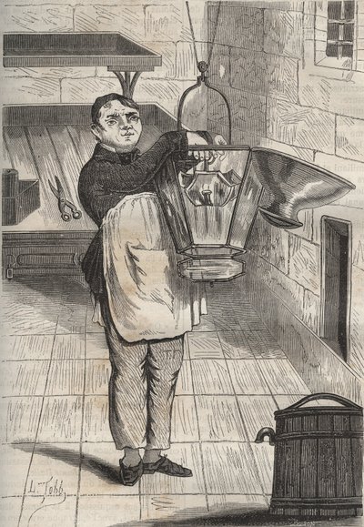 Anthelme Collet (1785-1840) na Bagne de Rochefort. Gravura em "Histoire des bagnes depuis leur création à nos jours" (1877) de Pierre Zaccone (1817-1895) (Colonia Penale - colônia penal). Colecção privada. de Anonymous Anonymous