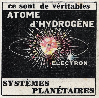 Atom e Ciência: O Átomo do Hidrogénio. Ilustração anônima de 1925. Coleção privada. de Anonymous Anonymous