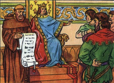 Carlos IV o Bel (1294-1328) impôs a sua vontade aos senhores. Ilustração anónima na "Collection des souverains et chefs d