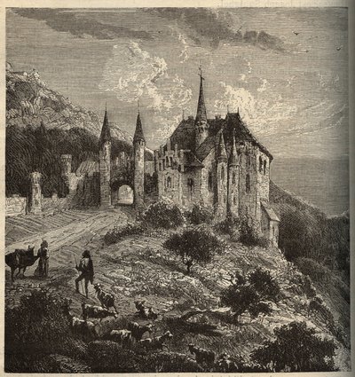 Chateau du Montet - Vandoeuvre-les-Nancy - Lorraine - gravura em "PATRIE" - DESCRIÇÃO PECTUREQUIREQUE DE LA FRANCE EN 6 VOLUES BY LUCIEN HUARD - final do século XIX de Anonymous Anonymous