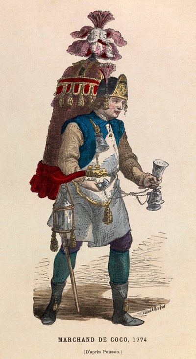 Vendedor de Coco em 1774 - coleção particular de Anonymous Anonymous