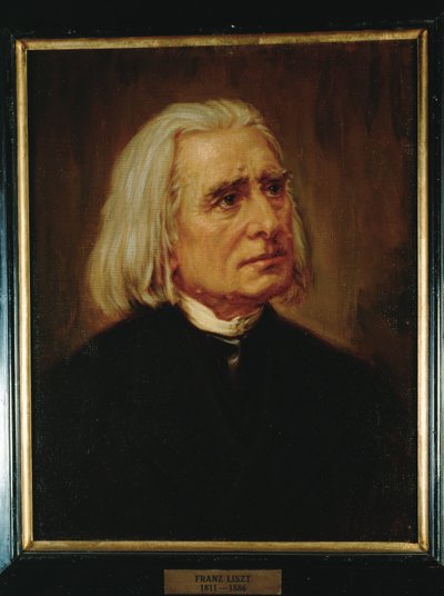 O compositor Franz Liszt ... (pintura sobre tela) de Anonymous Anonymous
