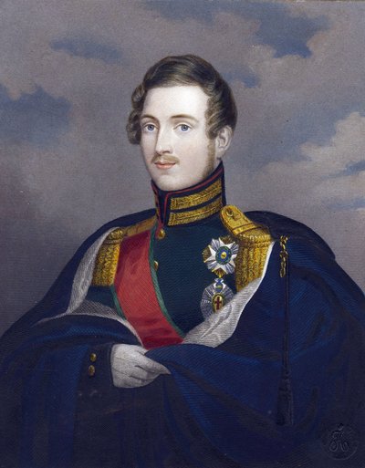 Constantin Pavlovitch, grand-duc de Russie ou Constantin Pavlovitch Romanov - Grão-Duque Constantine Pavlovich da Rússia (1779-1831) - Anónimo - 1825 - Gravura em cobre, aguarela - 15,8x12,6 - Colecção Privada de Anonymous Anonymous