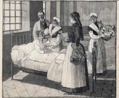 Distribuição de brinquedos às crianças do bem-estar público no Dia de Ano Novo. Gravação em "Le Petro Parisien" em 8/01/1893. Coleção Particular de Anonymous Anonymous