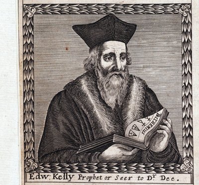 Edward Kelley ou Edward Talbot (1555-1597) - Oeuvre anonyme, gravura de Anonymous Anonymous