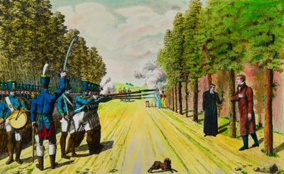 Execução do Duque de Enghien (Louis Antoine de Bourbon Conde de Anonymous Anonymous