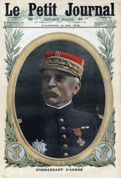 Primeira Guerra Mundial 1914-1918 (Guerra 14-18). Retrato do General Louis Ernest de Maud