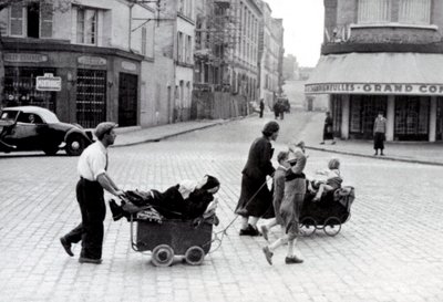 França Junho de 1940: Exodo da população na Porte d