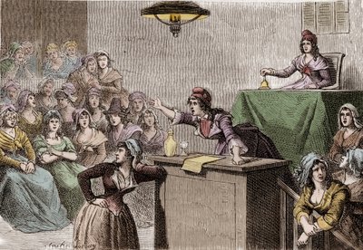 Revolução Francesa 1789 - 1799, clube político feminino de Anonymous Anonymous