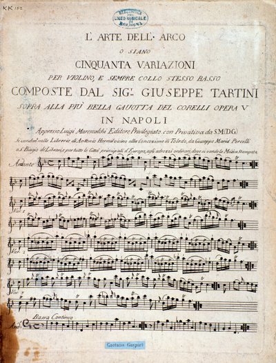 Frontispício da partitura de L