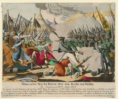 Guerre russo-turque de 1828-1829 - Brilhante vitória dos russos sobre o Pasha de Vidin (Omer Pacha Latas de Anonymous Anonymous