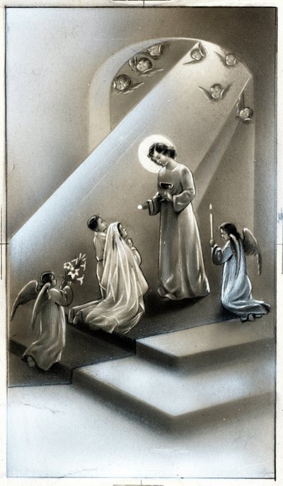 Santa imagem: comunhão, etapa da educação religiosa cristã. de Anonymous Anonymous
