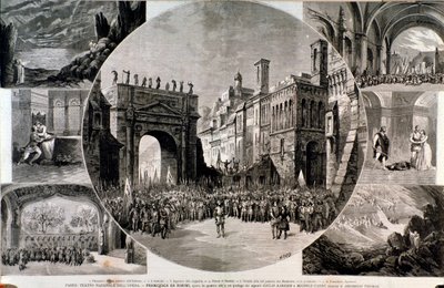 Ilustração para Francesca da Rimini, ópera de Ambroise Thomas de Anonymous Anonymous
