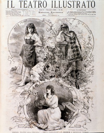 Ilustração para Mignon, ópera de Ambroise Thomas (gravura de Anonymous Anonymous