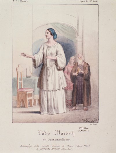 Personagem de Lady Macbeth em Macbeth, ópera de Giuseppe Verdi de Anonymous Anonymous
