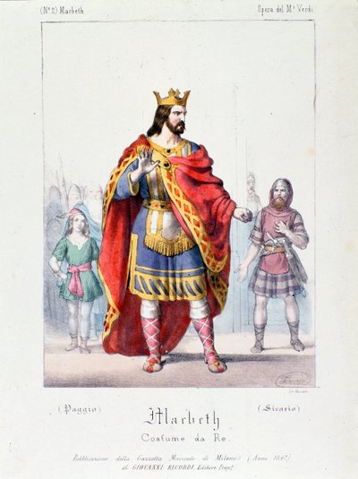 Macbeth personagem rei da ópera Macbeth de Giuseppe Verdi de Anonymous Anonymous