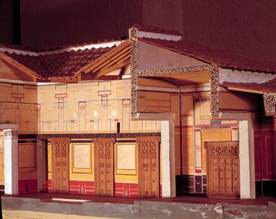 Miniatura da Casa do Poeta Trágico em Pompéia. de Anonymous Anonymous