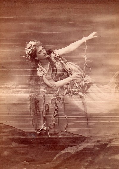 A cantora de ópera Lilli Lehmann (1848-1929) como Woglinde na ópera Das Rheingold de Richard Wagner. Bayreuth de Anonymous Anonymous