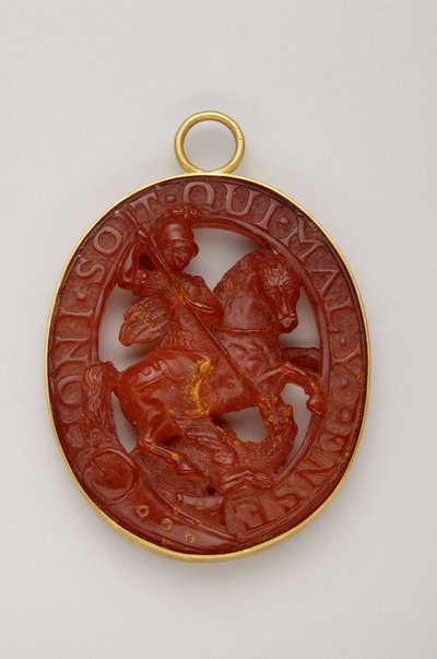 Ordem da Jarreteira: o emblema do Menor George (final do século XVIII-beg. do século XIX) de Anonymous Anonymous