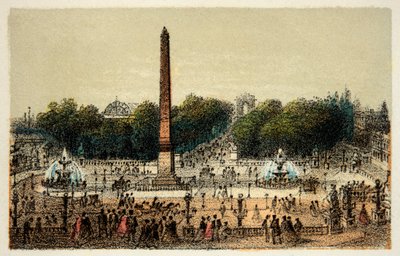 Paris 1874: A Place de la Concorde, Coleção Particular de Anonymous Anonymous