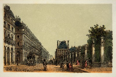 Paris 1874: A Rue de Rivoli, coleção particular de Anonymous Anonymous