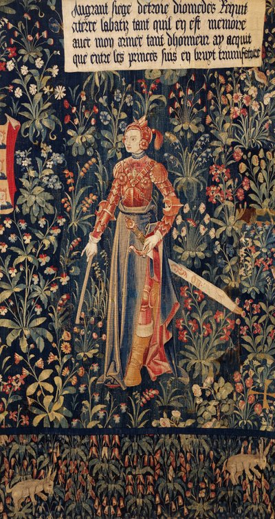 Penthesilea, Rainha das Amazonas, início do século XVI (tapeçaria) de Anonymous Anonymous