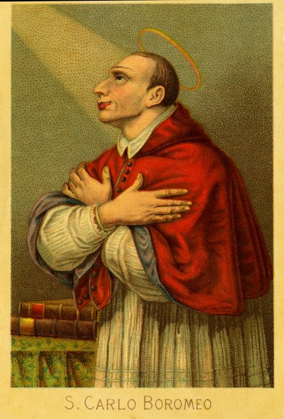 Imagem piedosa: Charles Borromeo cardeal arcebispo de Milão (cromolitografia) de Anonymous Anonymous