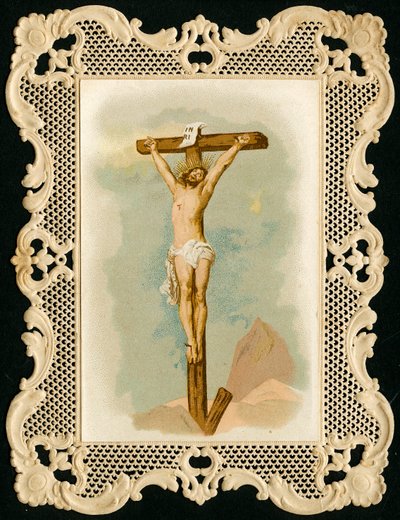 Imagem piedosa: Crucificação (cromolitografia) de Anonymous Anonymous