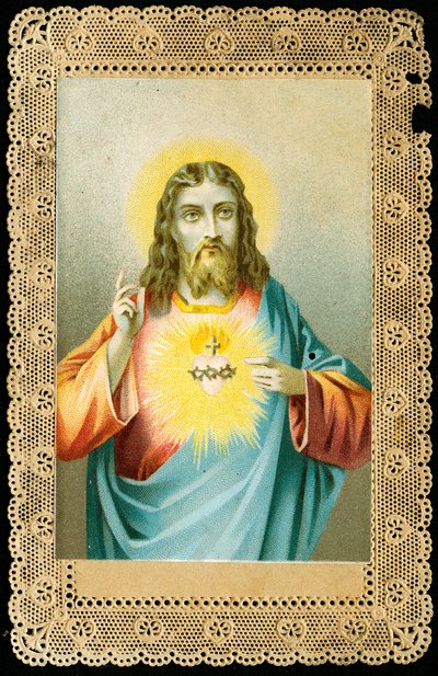 Imagem piedosa: Jesus de coração sagrado (cromolitografia) de Anonymous Anonymous
