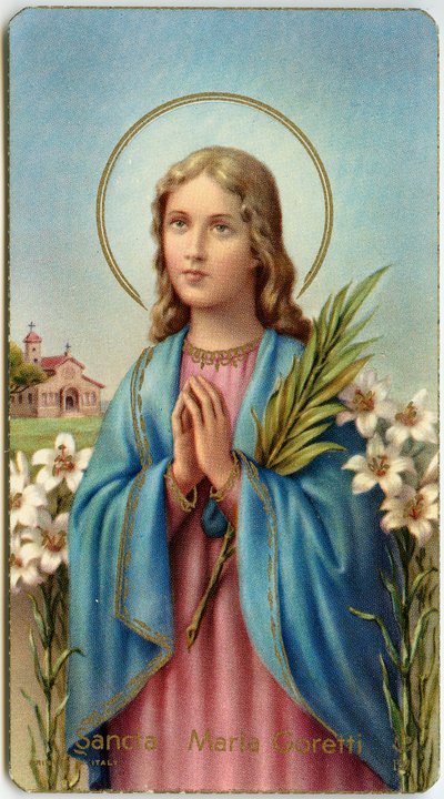 Imagem piedosa: Maria Goretti italiana virgem-mártir (cromolitografia) de Anonymous Anonymous