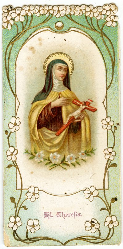 Imagem piedosa: Santa Teresa do Menino Jesus e o Rosto Santo (cromolitografia) de Anonymous Anonymous