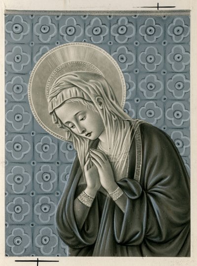 Imagem piedosa: Virgem Maria (imprimir) de Anonymous Anonymous