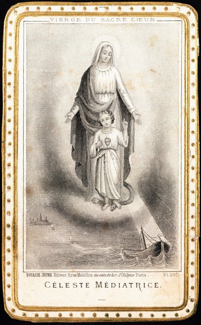 Imagem piedosa: "Virgem do Sagrado Coração 