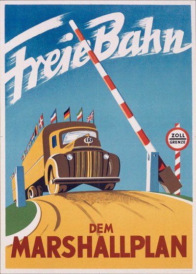 Plan Marshall ou Programme de reblissement europeen (Programa Europeu de Recuperação ou ERP) (1948-1952) - Passagem livre para o Marshall Plan par Anonymous de Anonymous Anonymous