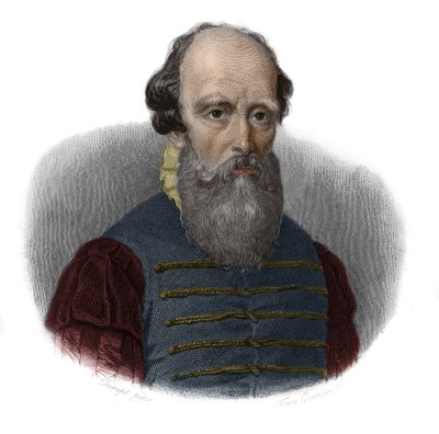 Retrato de Bernard Palissy (1510 - 1589) em "Retratos e história dos homens úteis: homens e mulheres de todos os países e de todas as condições, que adquiriram direitos ao reconhecimento dos homens" publicado e propagado pela Societe Montyon et Franklin em de Anonymous Anonymous