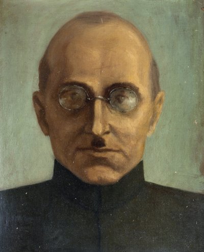 "Retrato de Lavrenty Beria (ou Lavrenti Beriya) (1899-1953) Oficial do estado soviético" Pintura anónima Colecção privada de Anonymous Anonymous