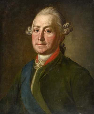 Retrato de Lev Alexandrovitch Narychkine (Lev Alexandrovich Naryshkin) (1733-1799) - par Anónimo, Segunda Metade do século XVIII - Óleo sobre tela, 55x45 - Colecção Privada de Anonymous Anonymous