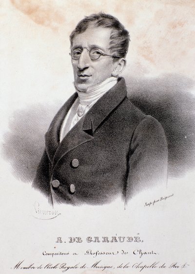 Retrato de Alexis de Garaude (1779-1852), compositor francês. Século XIX. de Anonymous Anonymous