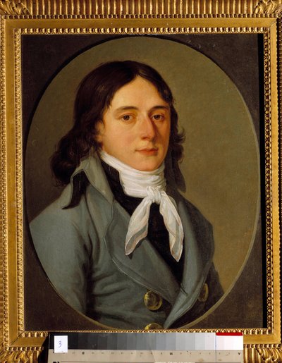 Retrato de Camille Desmoulins (1760-1794) publicista e político Pintura anônima de Anonymous Anonymous