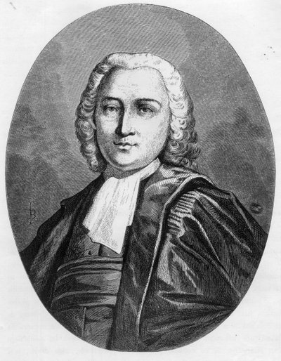 Retrato de Chretien Guillaume de Malesherbes (1721-1794) advogado do Rei sob a Convenção - Gravura de 1863 em "The Red Book - Histoire De L