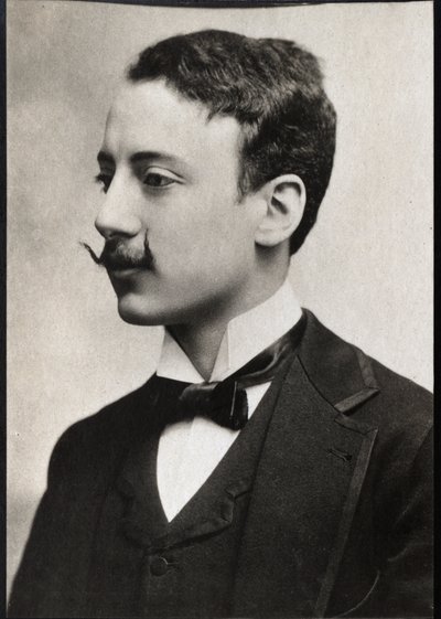Retrato de Gabriele por Annunzio (1863-1938), escritor italiano. de Anonymous Anonymous