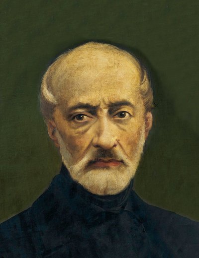 Retrato de Giuseppe Mazzini (1805-1872), político e nacionalista italiano. Pintura anônima de Anonymous Anonymous