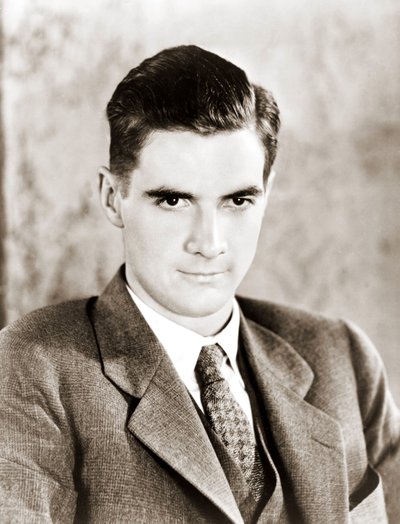 Retrato de Howard Robard Hughes em 1934. Produtor de filmes americanos e industrial. 1905-1976. de Anonymous Anonymous